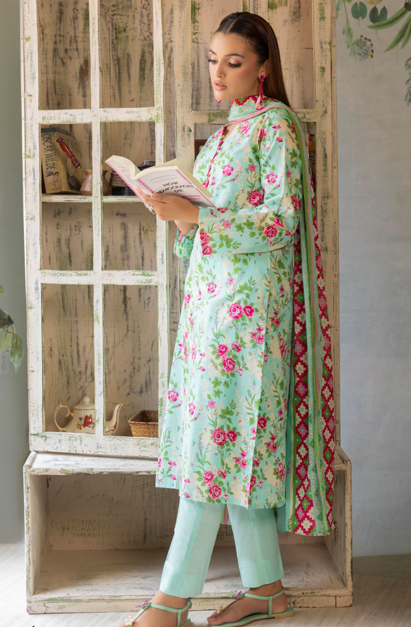 SD42050 Heer Unstitched 3 piece Lawn Suit by Gul Ahmed
