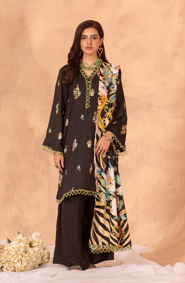 SANNATA PF092406 unstitched 3 piece Sard Printed Khaddar Suit by Paltar