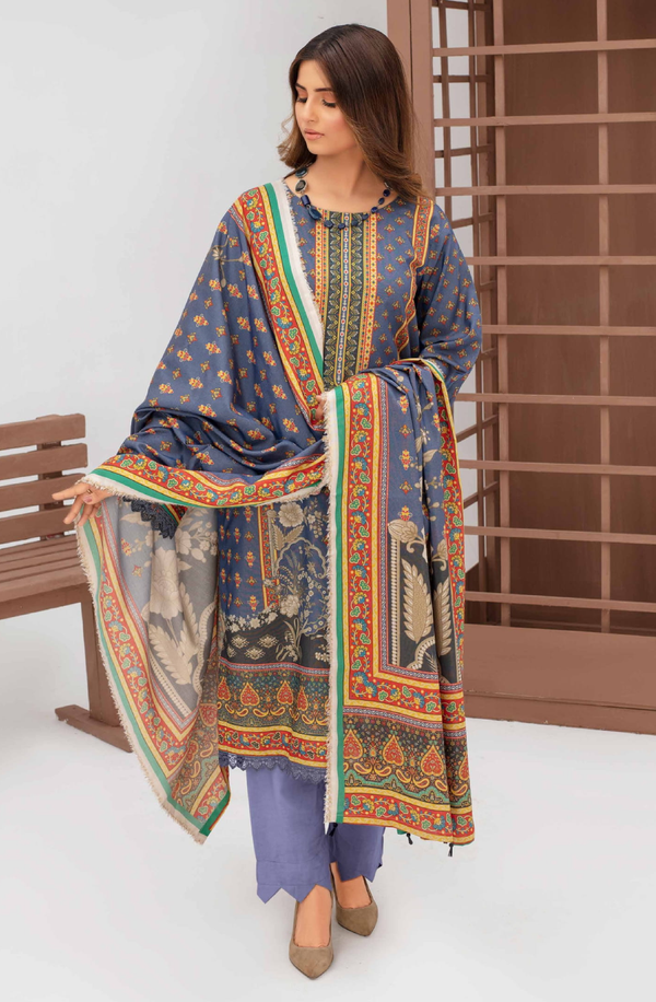 ILM-04 Unstitched Printed IRISH LInen Collection Vol-1 by MOCO Prints - Original Lawn