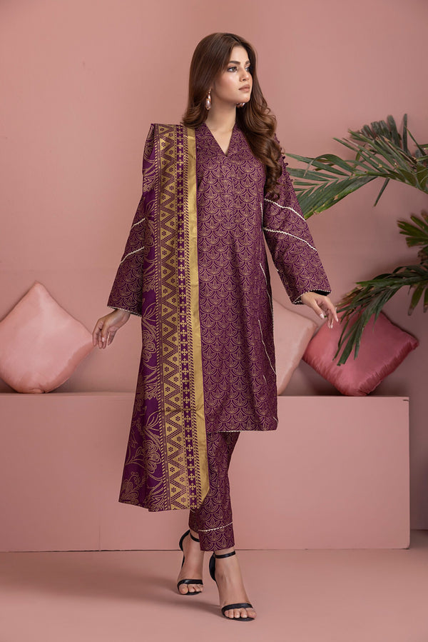 ISV7-10 Identic Seperates Volume-7 Unstitched 3-piece Suit 2023 by Regalia