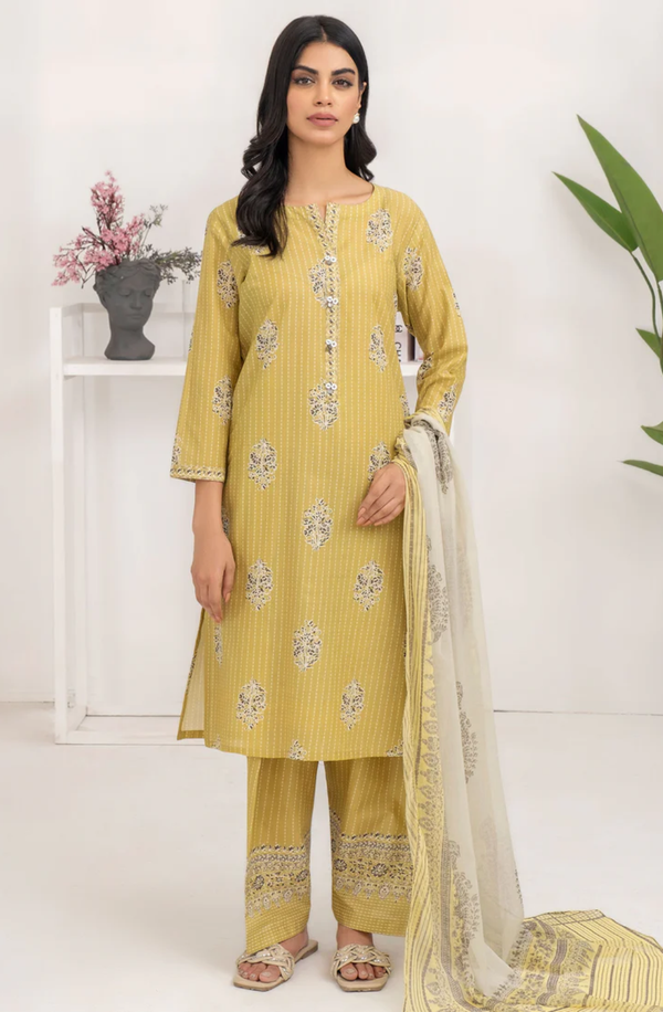 U3564SU-3PC-374  Unstitched 3 Piece Lawn Collection Volume-1 2025 by Limelight