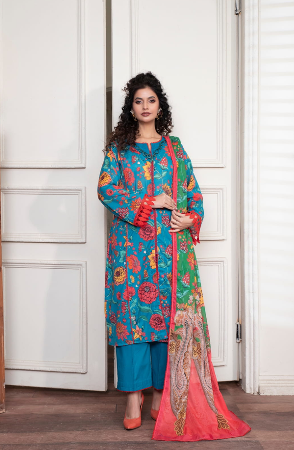 PF122427 Behroz unstitched Premium Lawn Suit Collection 2025 by Paltar