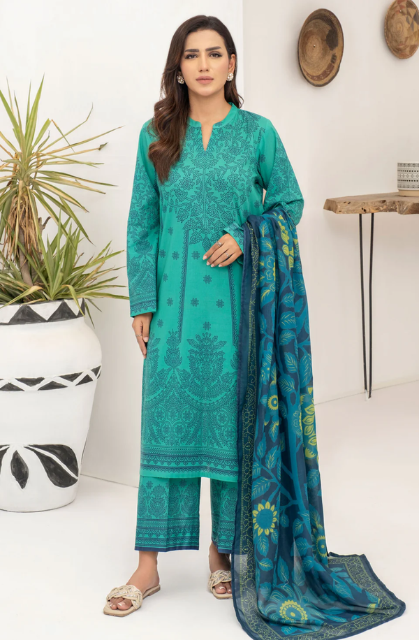 U3574SU-3PC-227  Unstitched 3 Piece Lawn Collection Volume-1 2025 by Limelight