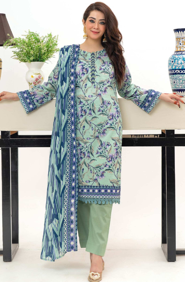 BR-1349 Mahjabeen Unstitched Printed Lawn Collection by Bronze