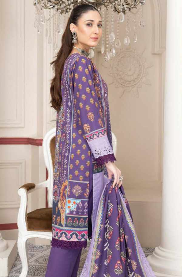 D/2 X15537 unstitched 3 piece Digital Printed Embroidered Khaddar suit by Rangriti