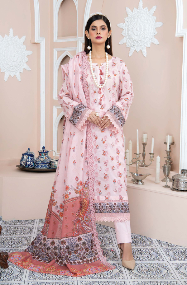 D/01 X17159 unstitched Printed Embroidered Lawn Volume-1 Collection 2025 by Rangriti