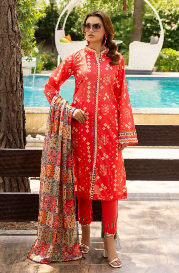 RB25-01 Unstitched 3 Piece Printed Collection 2025 Volume-1 by Raabi