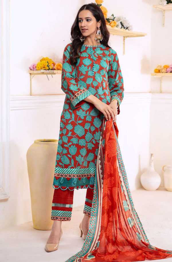 ART2-01 Unstitched 3-piece Lawn suit Volume-2 by Meerab