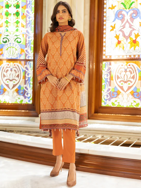 UNS23AD007UT Kiara Lawn Collection Unstitched 3 Piece suit by Salitex