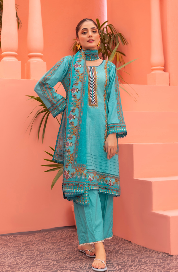 S24-07 Salina Volume 24 Digital Printed Lawn Collection 2024 by Regalia