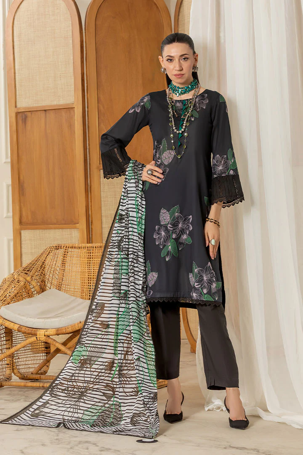 ECLIPSE PF062405 Unstitched Bold & Black Premium Lawn Collection by Paltar