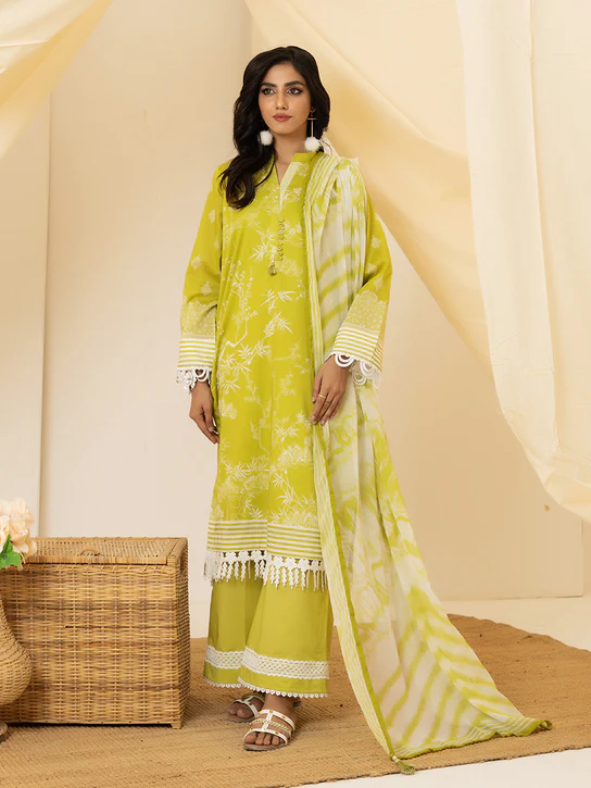 UNS23AD006UT Kiara Lawn Collection Unstitched 3 Piece suit by Salitex