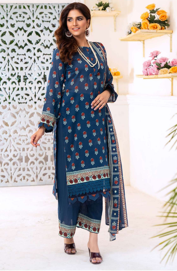 ART2-03 Unstitched 3-piece Lawn suit Volume-2 by Meerab