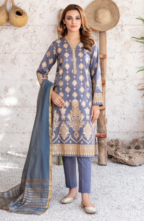 U3474SU-3PC-049  Unstitched 3 Piece Lawn Collection Volume-1 2025 by Limelight