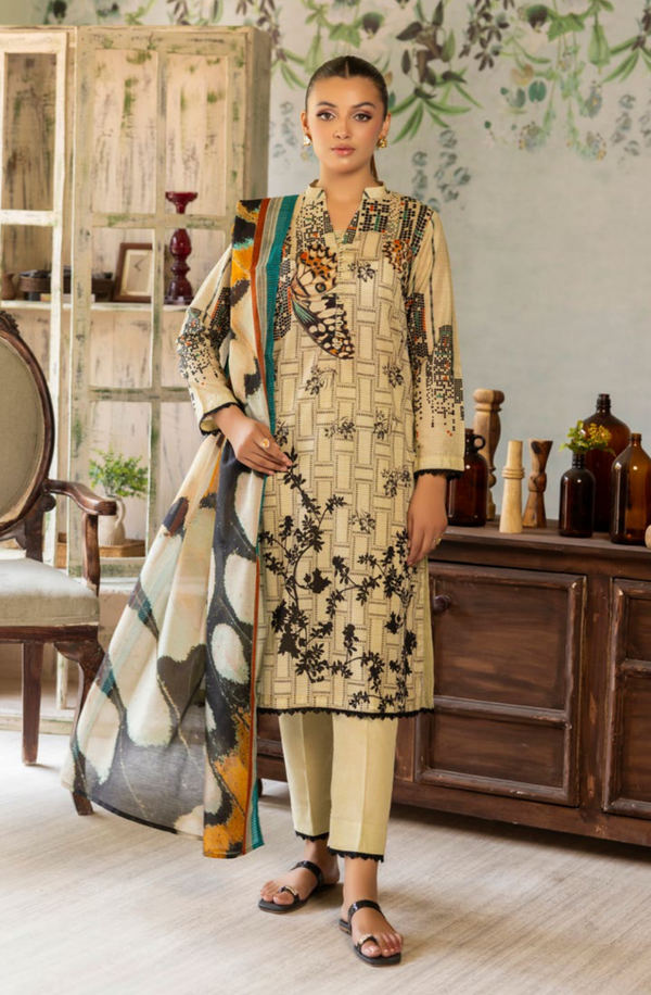 SD42033 Heer Unstitched 3 piece Lawn Suit by Gul Ahmed