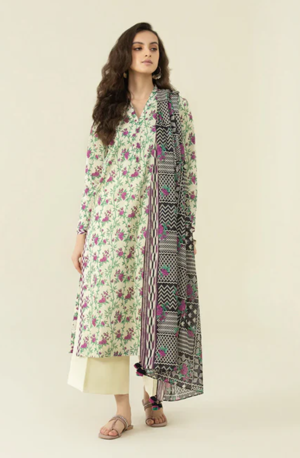 U2D-DY23V4-12WS Printed Lawn Collection 2025 Volume-01 by Sapphire