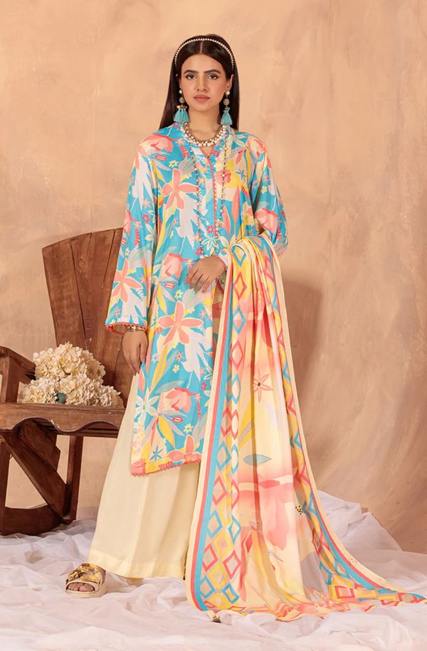 DHOOP PF0920407 unstitched 3 piece Sard Printed Khaddar Suit by Paltar