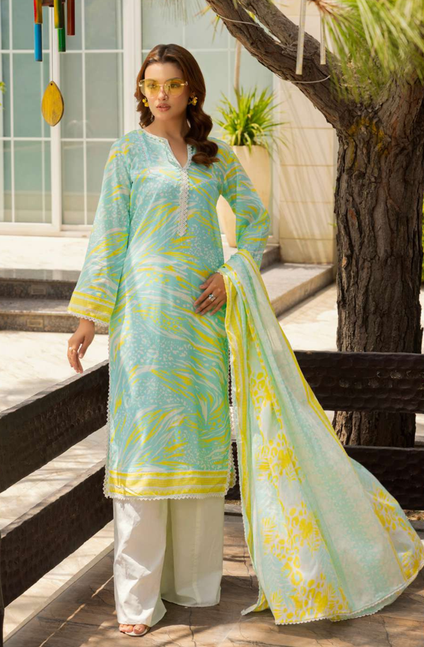 RB25-03 Unstitched 3 Piece Printed Collection 2025 Volume-1 by Raabi