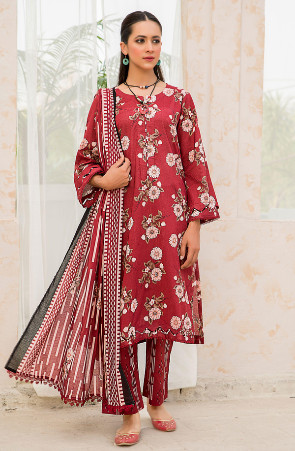 ENB-14 Unstitched 3 Piece Summer Lawn Collection Volume-1 by Edenrobe