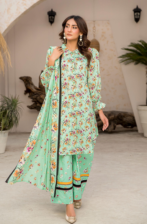 ENB-15 Unstitched 3 Piece Summer Lawn Collection Volume-1 by Edenrobe