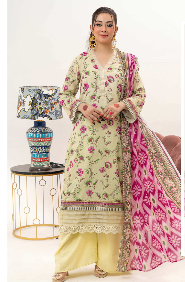 BR-1347 Mahjabeen Unstitched Printed Lawn Collection by Bronze