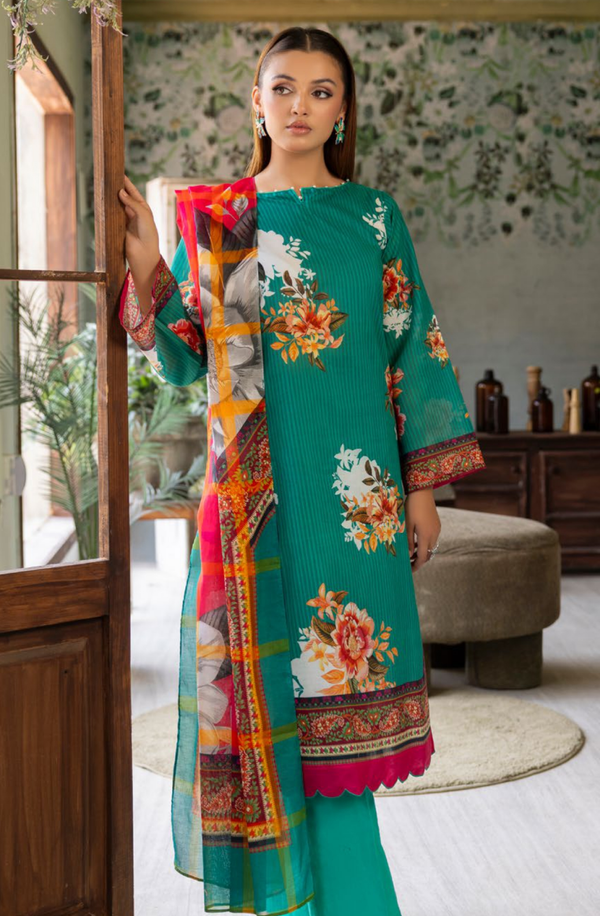 SD42034 Heer Unstitched 3 piece Lawn Suit by Gul Ahmed