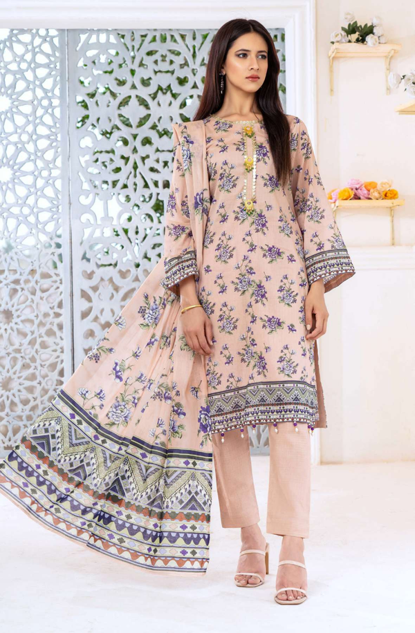 ART2-04 Unstitched 3-piece Lawn suit Volume-2 by Meerab