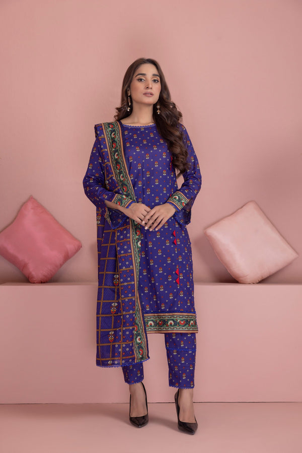 ISV7-4 Identic Seperates Volume-7 Unstitched 3-piece Suit 2023 by Regalia