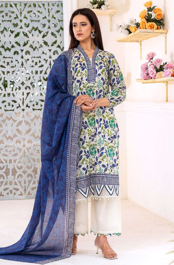 ART2-05 Unstitched 3-piece Lawn suit Volume-2 by Meerab