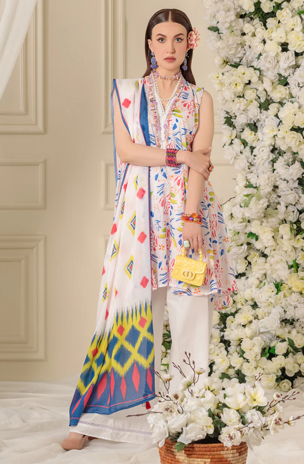 NAGHMA PF062426 Unstitched 3 Piece Dilkash Printed Lawn Suit by Paltar