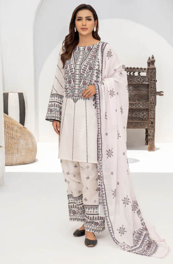 U3532SU-3PC-002  Unstitched 3 Piece Lawn Collection Volume-1 2025 by Limelight