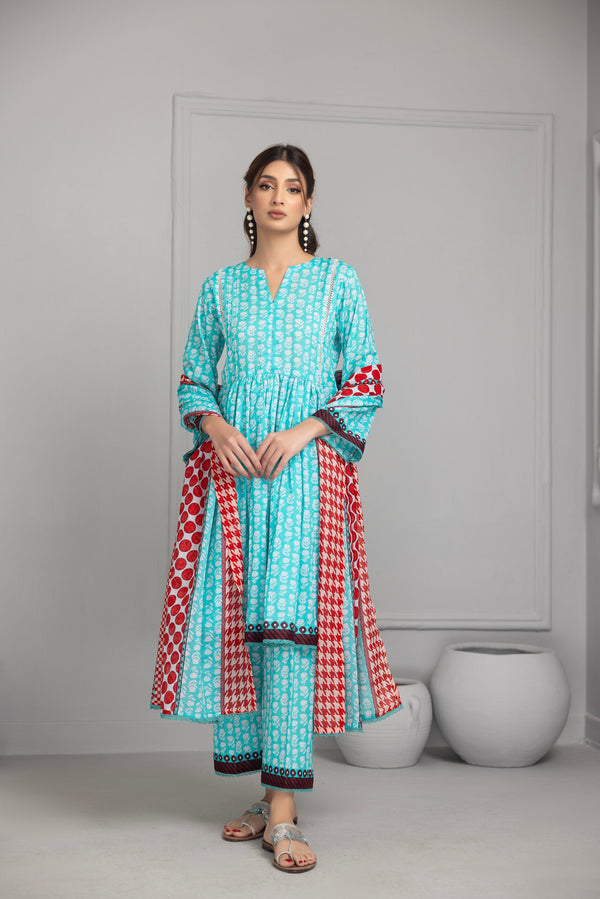 IDS18-4 Identic Separates Printed Lawn Volume-22 Collection 2024 by Regalia