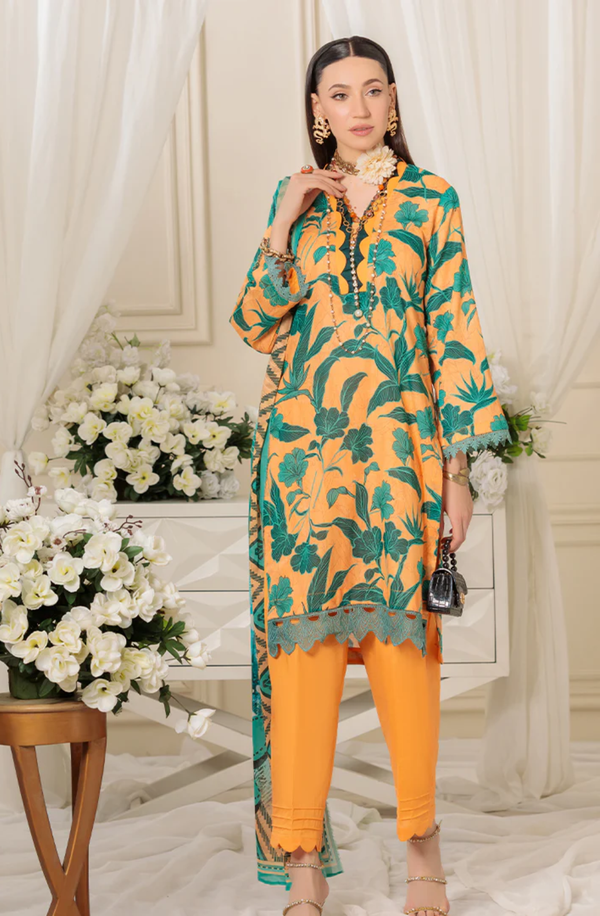 NAKHRA PF062427 Unstitched 3 Piece Dilkash Printed Lawn Suit by Paltar