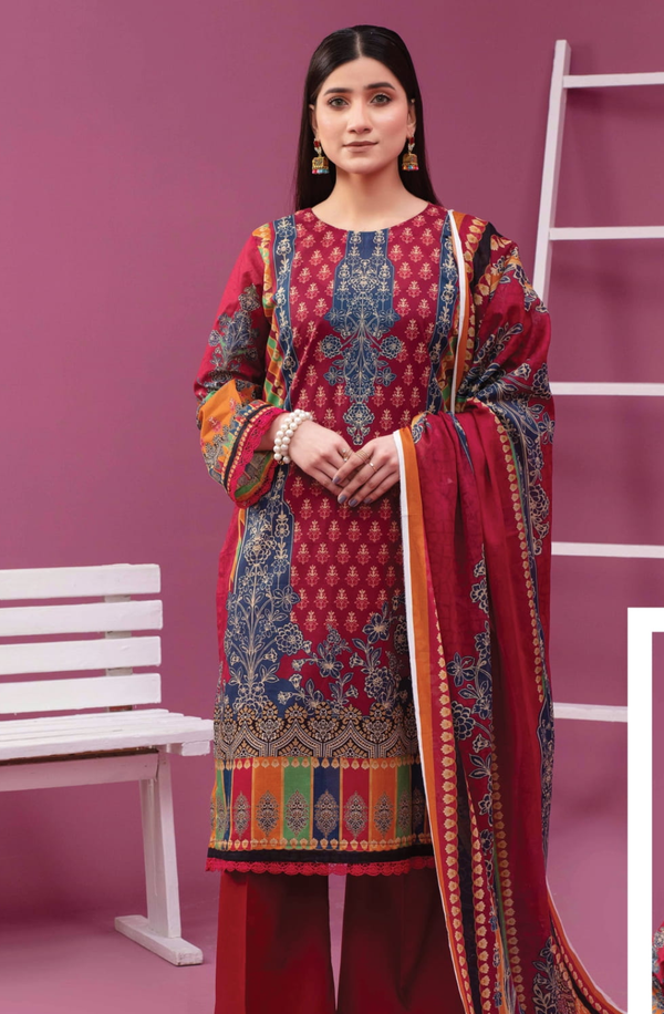 MCV1-08 Unstitch Lawn Collection 2025 Volume-01 by Moco Prints