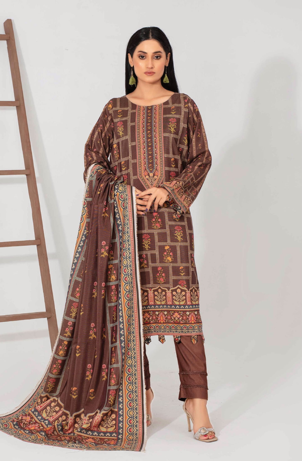 ILM-03 Unstitched Printed IRISH LInen Collection Vol-1 by MOCO Prints - Original Lawn