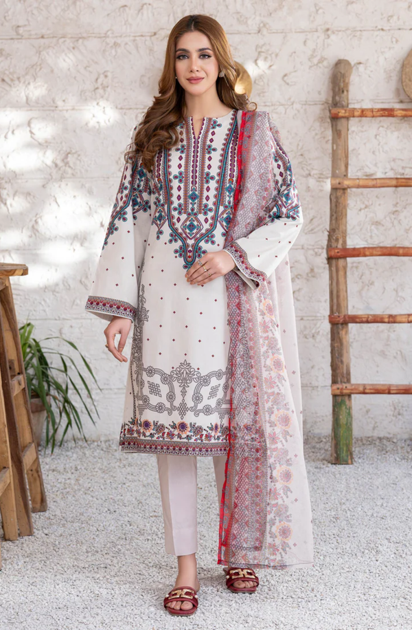 U3533SU-3PC-014  Unstitched 3 Piece Lawn Collection Volume-1 2025 by Limelight