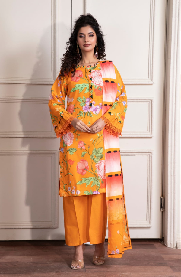 PF122432 Behroz unstitched Premium Lawn Suit Collection 2025 by Paltar