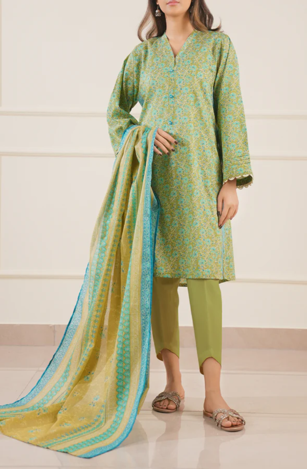 U01-25268-16B Unstitched Printed Lawn Collection 2025 Volume-2 by Saya