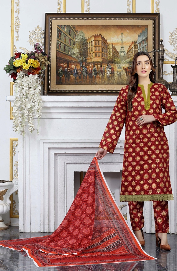 CL-04 COCO Lawn Prints Unstitched 3-piece Suit by Lenaim