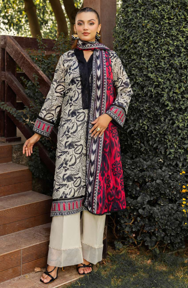 RB25-09 Unstitched 3 Piece Printed Collection 2025 Volume-1 by Raabi