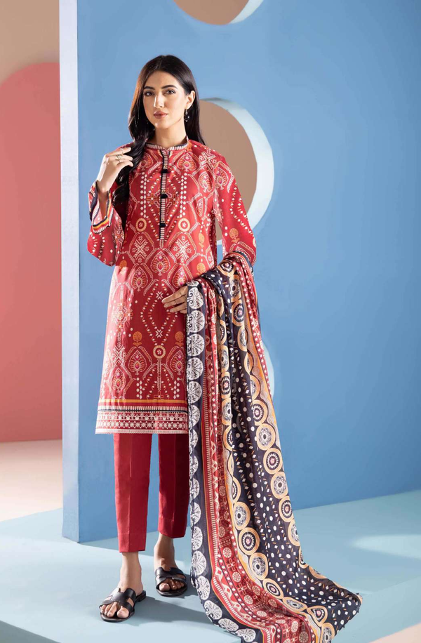 3P-R6-36 Unstitched 3 piece Suit Printed Lawn Volume-9 by Sapphire