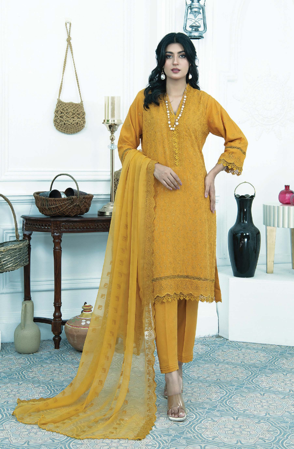 D/04 15276 Embroidered Karandi Collection by Rangrani