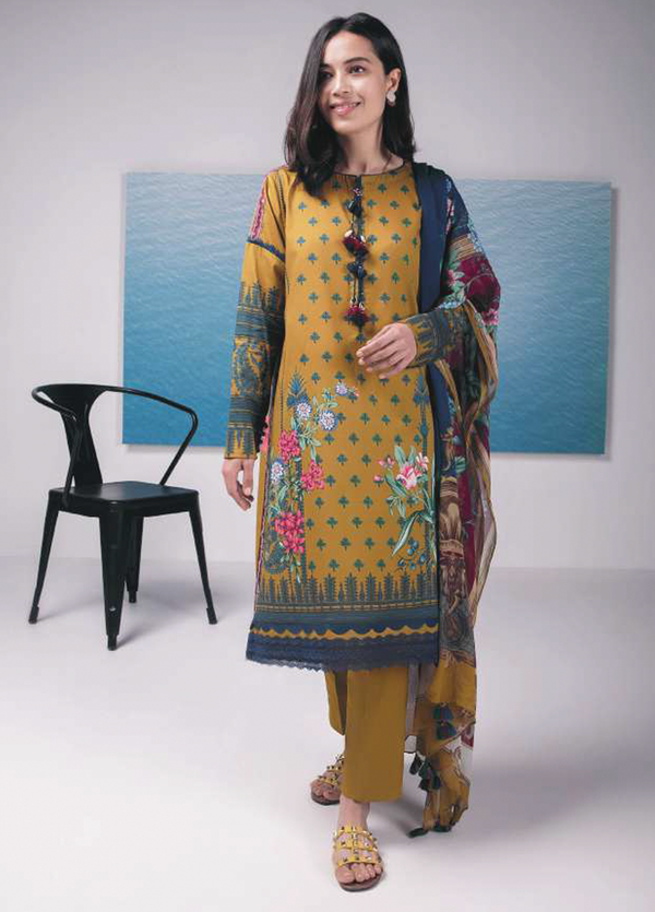 OOUD-DAYV2-2R Unstitched 3-piece Suit Printed Lawn Vol-7 by Sapphire