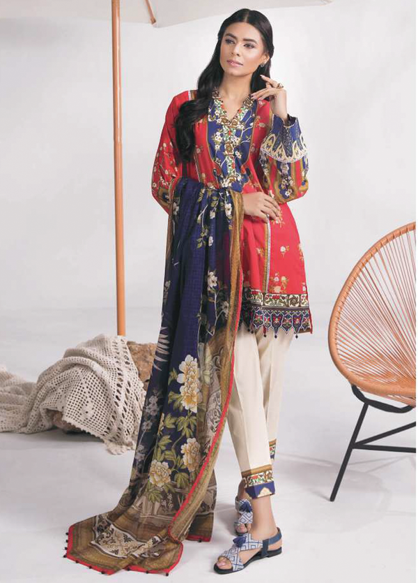 3DP-DAYV10-1AR Unstitched 3-piece Suit Printed Lawn Vol-6 by Sapphire