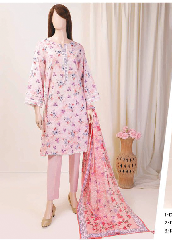 U01-23089-02A Saffron Vol-3 Printed Lawn 3-piece Suit by Saya