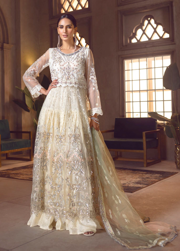 LF-CC-010 Unstitched 3-piece Net Embroidered Le Festa by Eman Adeel