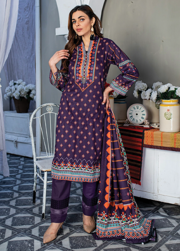 AK-CC-006 A & K Lawn Collection By Ayla Khadija