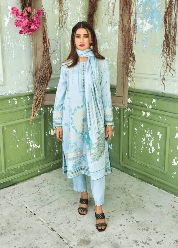 LJ-CC-006 Unstitched 3 Piece Luxury Jacquard Collection by Cross & Cross