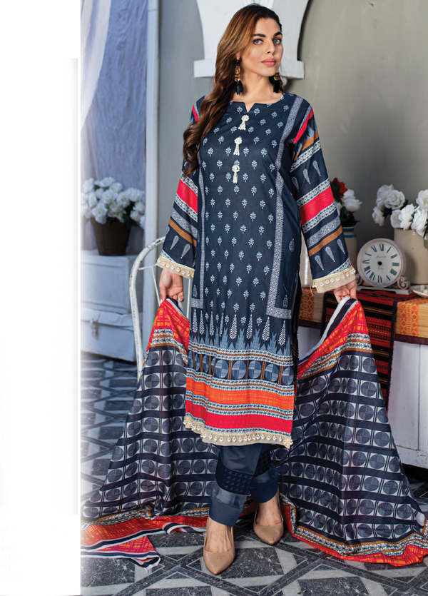 AK-CC-009 A & K Lawn Collection By Ayla Khadija