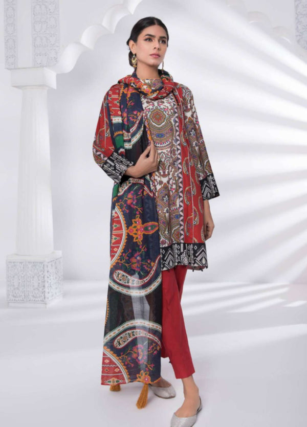 Sapphire Printed Lawn Unstitched 3 Piece Suit Summer Drift B - Spring / Summer Collection